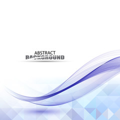 Blue waves background