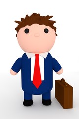 Mann mit Aktenkoffer