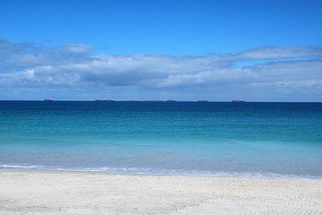 Fototapeta na wymiar Port Beach Fremantle at Indian Ocean, Western Australia 