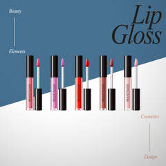 Lip gloss product collection