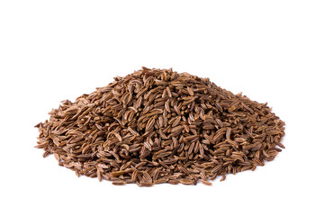 caraway on white background