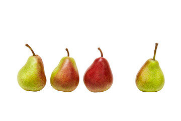 pear on white background