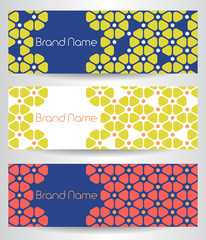 Branding identity template brochure with abstract background design