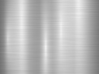 Metal horizontal abstract technology background with polished, brushed texture, chrome, silver, steel, aluminum for design concepts, web, prints, posters, wallpapers, interfaces. Vector illustration. - 168721326