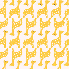 Cartoon cute giraffe pattern