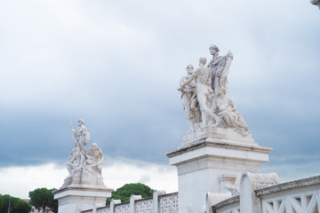 Fototapeta na wymiar vittorio memorial in rome