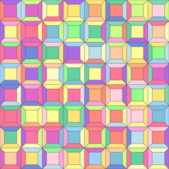 vector mosaic seamless pattern. Geometric texture concept. 073