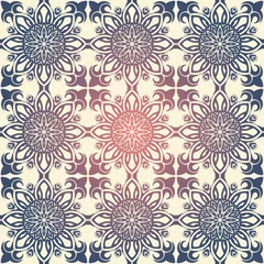 Fototapete Royal wallpaper seamless floral pattern, Luxury background © somber