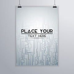 Abstract background banner for text and message design