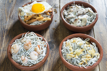 Baby eels typical spanish for Christmas
