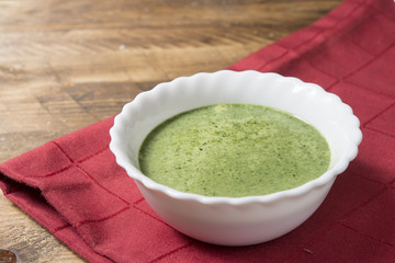 Soup of spinach