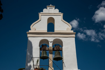 Obraz premium Vlacherna monastery, Corfu Island, Greece