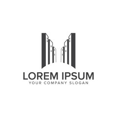 Urban Building logo design concept template