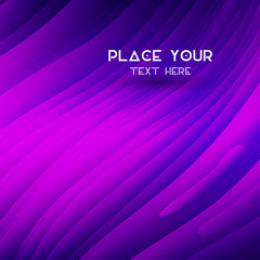 Wavy graphic design background with place for text