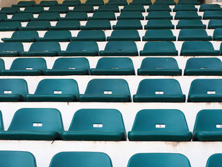 Seats in stadium background