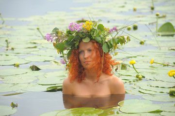Mermaid in the water