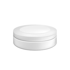 Blank cosmetic package container for cream. Illustration isolated on white background.
