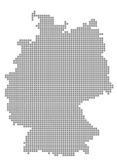 Deutschlandkarte in Quadrate