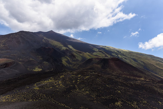Etna highest Volcano of Europe in Sicilia Italy