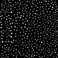 Printed roller blinds Polka dot  doodles seamless pattern