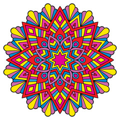 Mandala on a white background