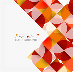 Modern geometrical abstract background circles