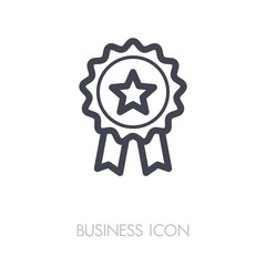 Badge icon in trendy outline. Award symbol