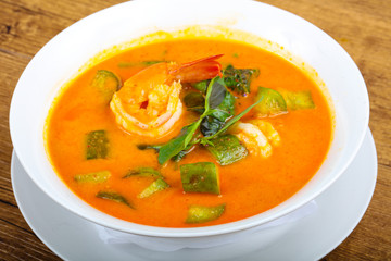 Curry with prawn