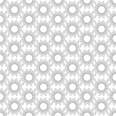 Abstract vintage seamless background with mandala ornaments.