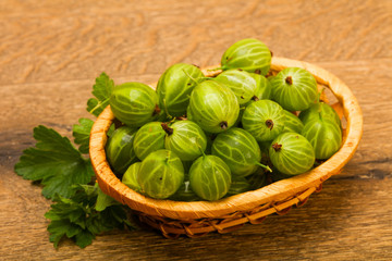 Gooseberries in the bowl