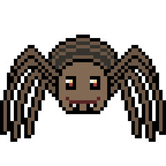 Fototapeta premium vector pixel art spider
