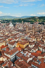 Fototapeta na wymiar Florence skyline view rooftop