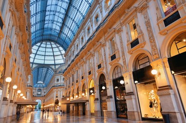 Obraz premium Wnętrze Galerii Vittorio Emanuele II