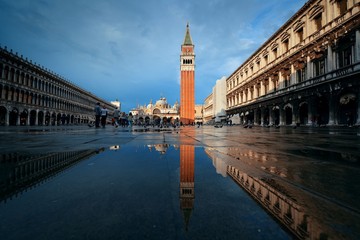 Naklejka premium Piazza San Marco reflection