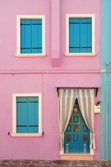 Colorful Burano closeup