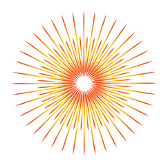 sunburst emblem isolated icon vector illustration design