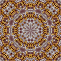 abstrakt mandala achtseitig gold