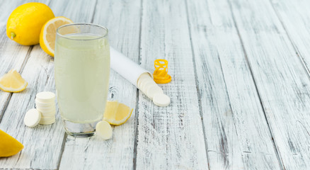 Vitamin C Tablets, selective focus