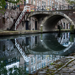 The Netherlands, Utrecht, Oudegracht (Old Canal)
