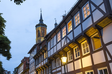 goettingen historic city germany in the evening