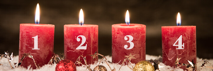 adventsgesteck, vierter advent