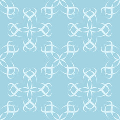 Seamless floral pattern with ornaments