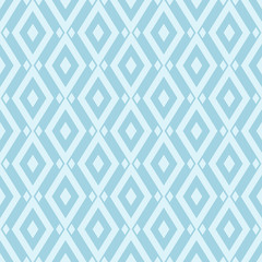 Blue and white geometric seamless pattern