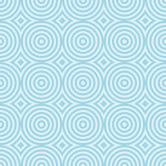 Fototapeta na wymiar Blue and white geometric seamless pattern