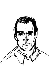  sketch for a portrait of an adult male