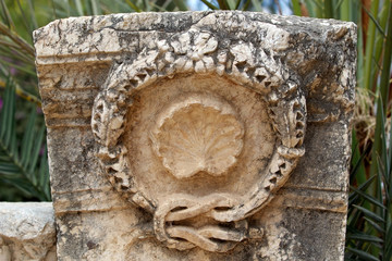 Capharnaum synagogue ruins