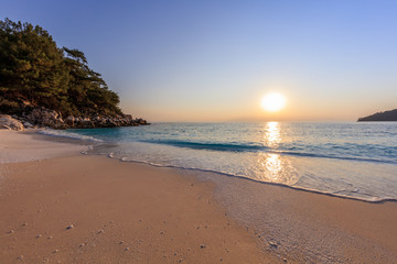 Marble beach (Saliara beach), Thassos Islands, Greece