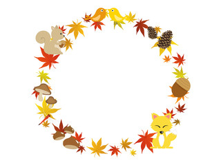 Obraz premium 秋のフレーム