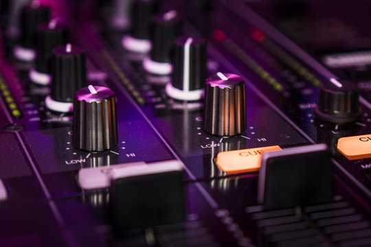 Detail of Pioneer DJM 900 nexus Mixer