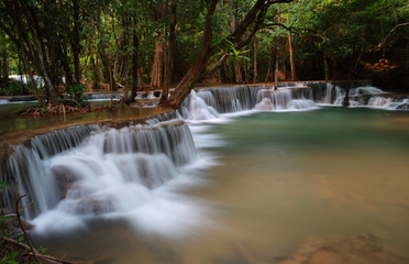 waterfall huay mae khamin in Kanchanaburi province,Thailand